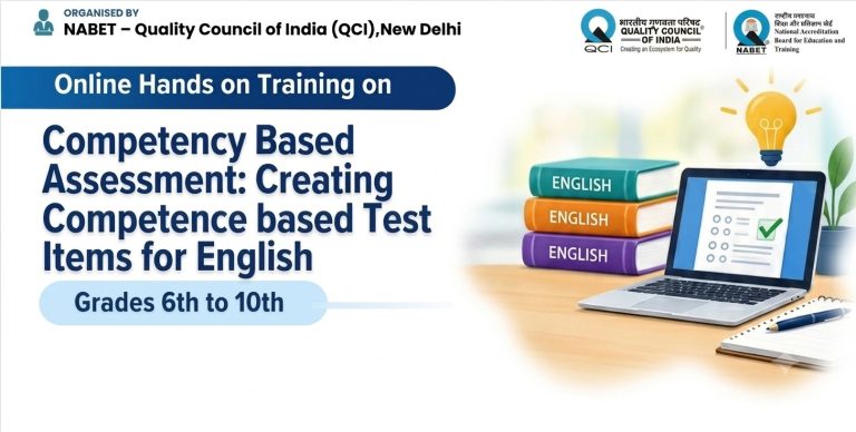 Online Hands on Training on Competency Based Assessment: Creating Competence based Test Items for English (grades 6th to 10th)